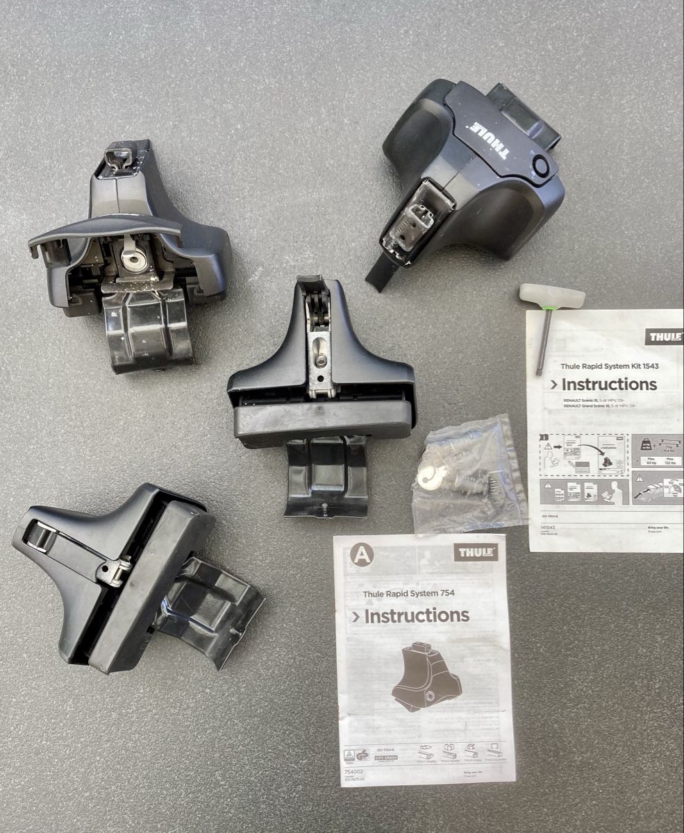 Thule Portapacchi: Thule Rapid System 754 mit Kit 1543 – Usato da Burgdorf venduto da Iret
