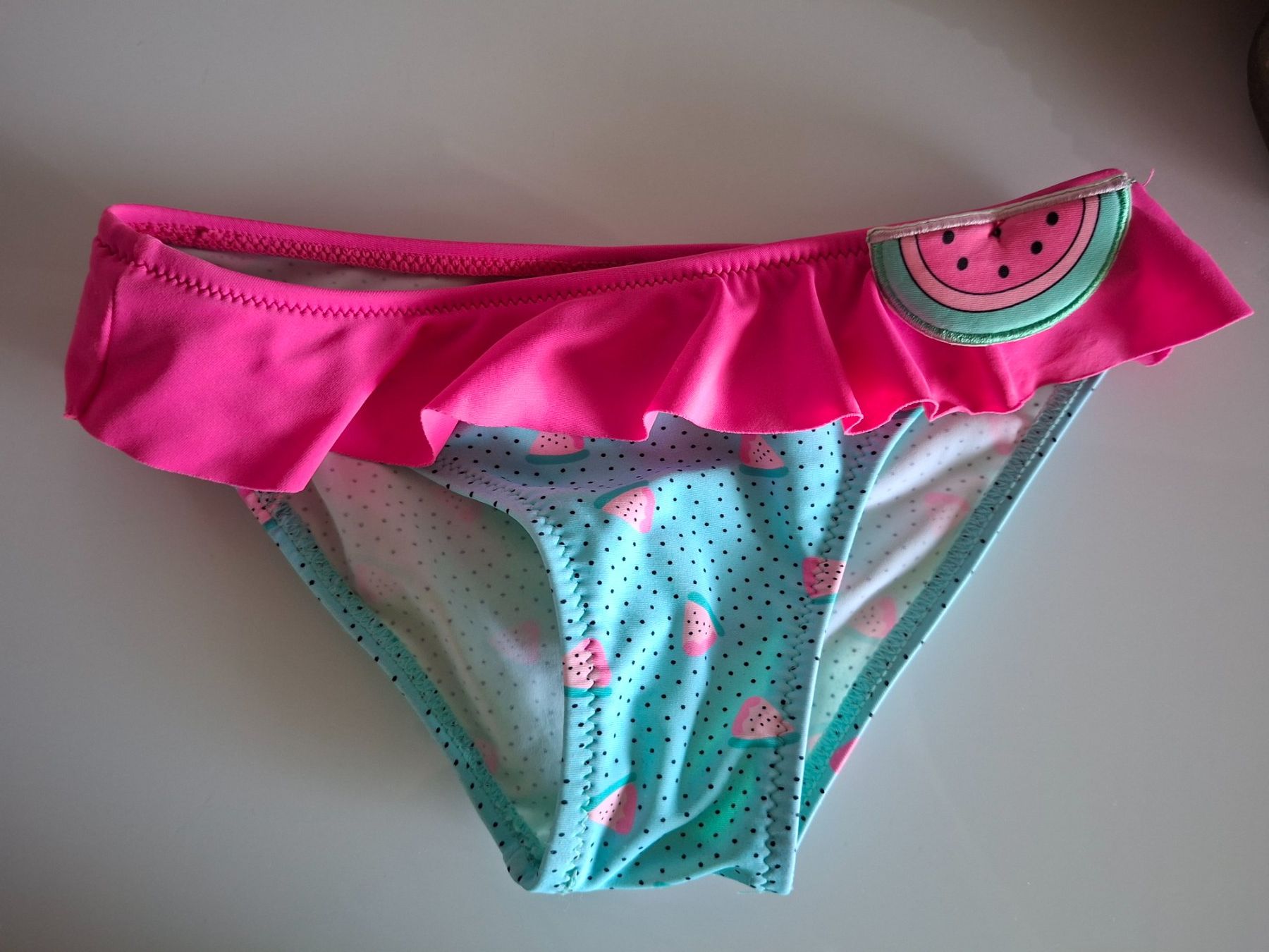 Costumi da bagno & Bikini: Badehose Mädchen Gr. 5 Power Flower Wassermelonenmuster – Usato da Erlinsbach venduto da pfunky