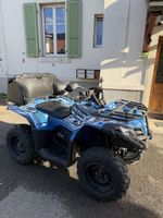 Quad CFMOTO CForce 450, bleu, 1987 km, bon état