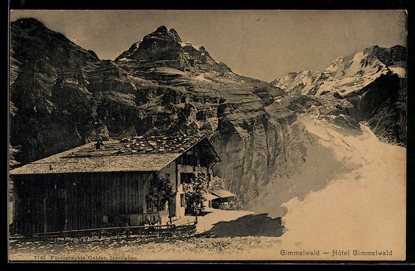 Cartes postales: AK Gimmelwald, Hotel Gimmelwald – D'occasion à Berlin par bartko-reher