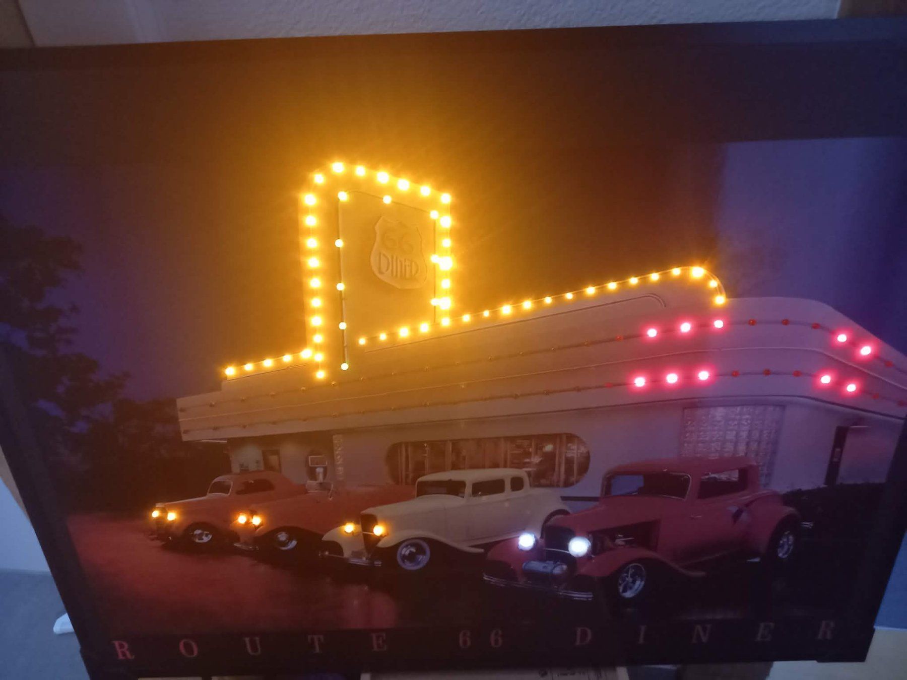 Foto & Immagini: Bild mit LED-Beleuchtung,  Route 66 Diner – Nuovo (secondo la descrizione) da Pfungen venduto da hexenkutsche 1