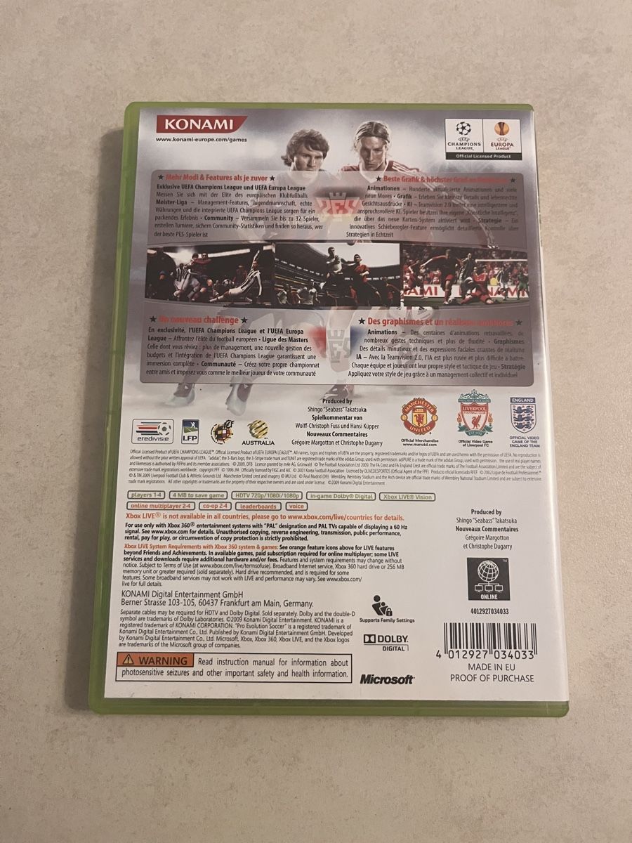 Microsoft Giochi: pes2010 xbox360 – Usato da Suhr venduto da SchnapperCH 1