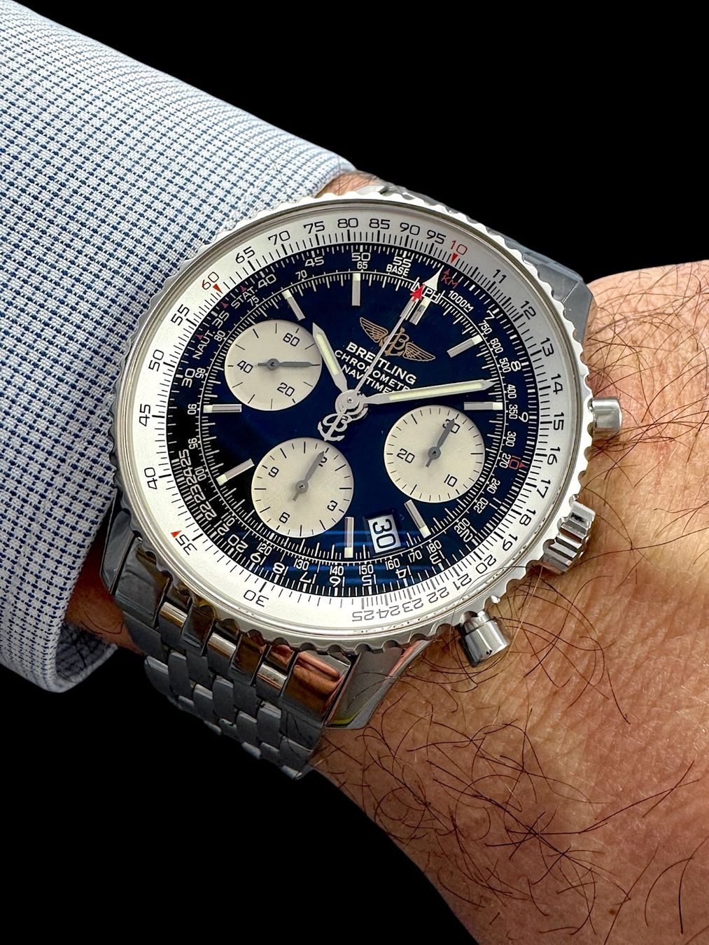 Breitling Orologi: Breitling Navitimer Chrono Automatic 42mm Fullset *U1542 – Usato da Zürich venduto da GalerieInauen 4