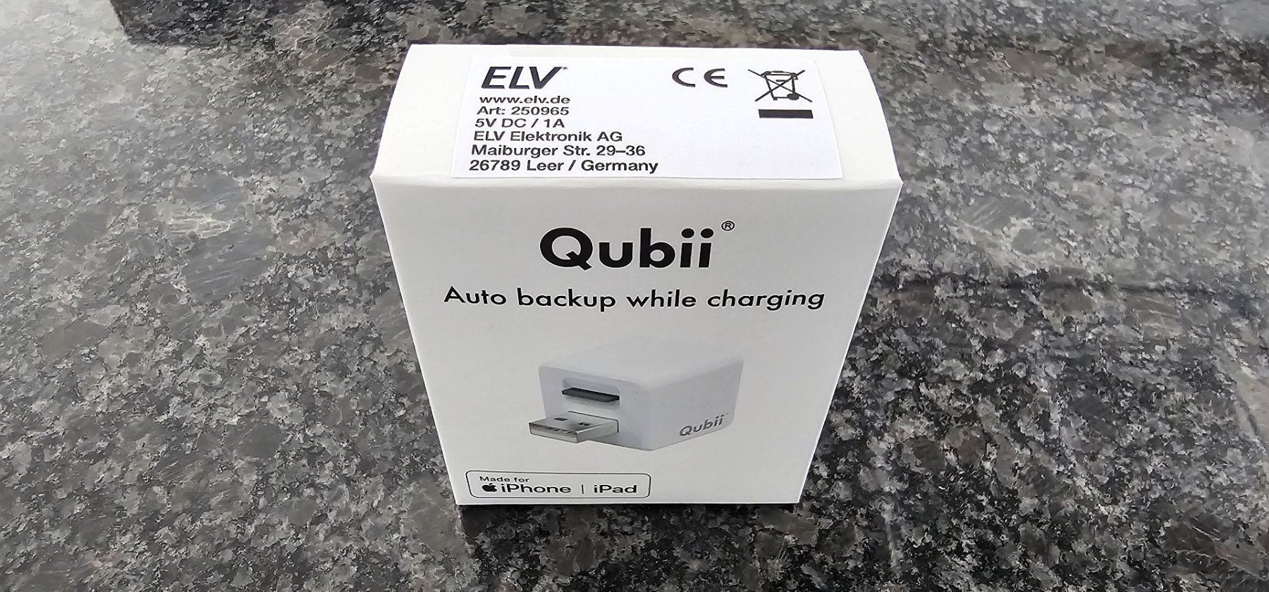 Lecteurs de cartes: ELV Maktar "Qubii" iPhone/iPad Auto-Backup Adapter – Neuf avec emballage d'origine à Igis par Mfsi