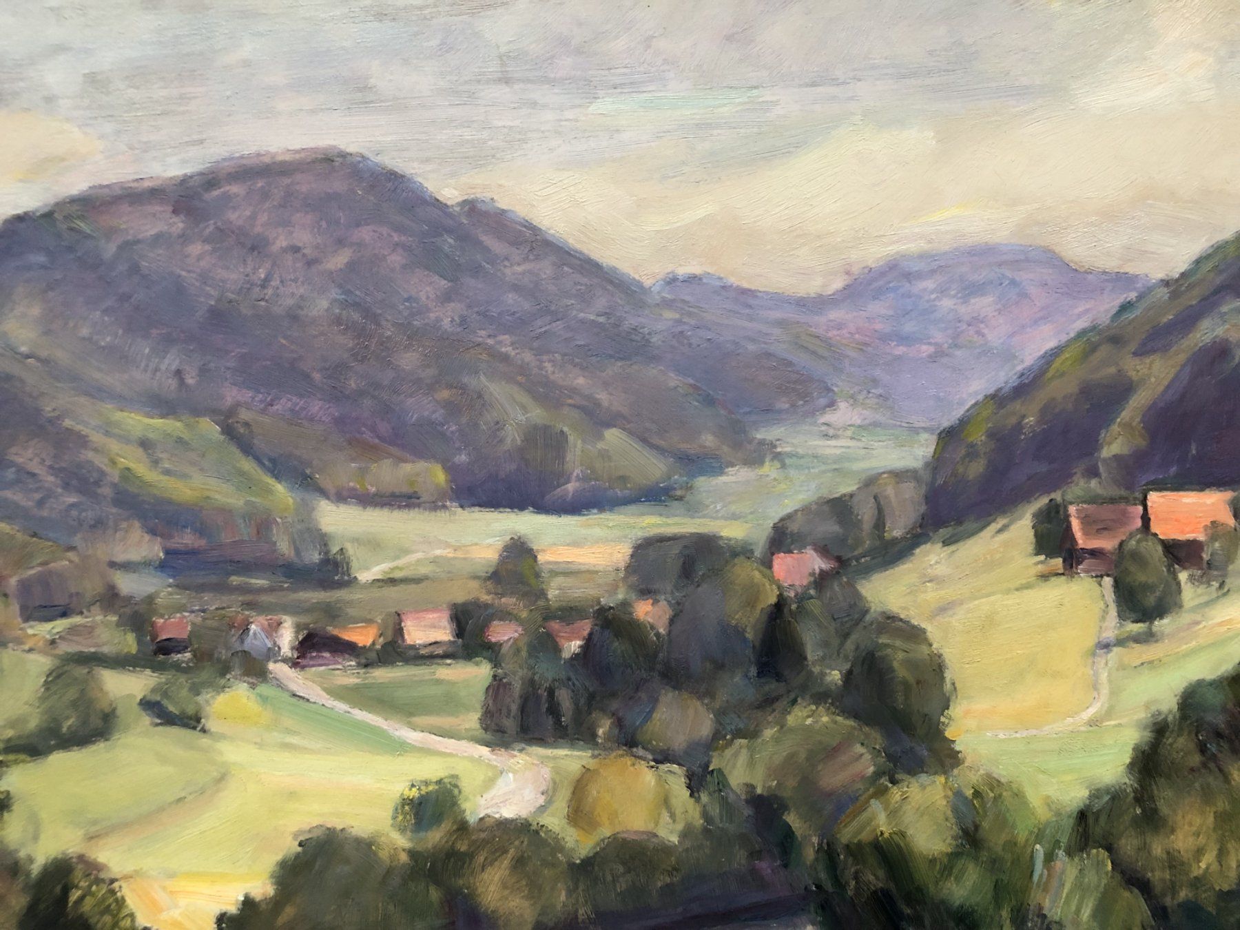 Gemälde: Arnold Eichenberger (1910-1992) - Gemälde - Öl auf Platte – Gebraucht aus Schaffhausen von durruti 2