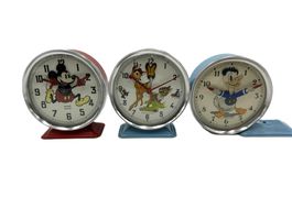 3 BAYARD Kinder Wecker mit Disney Motiven - alle laufen