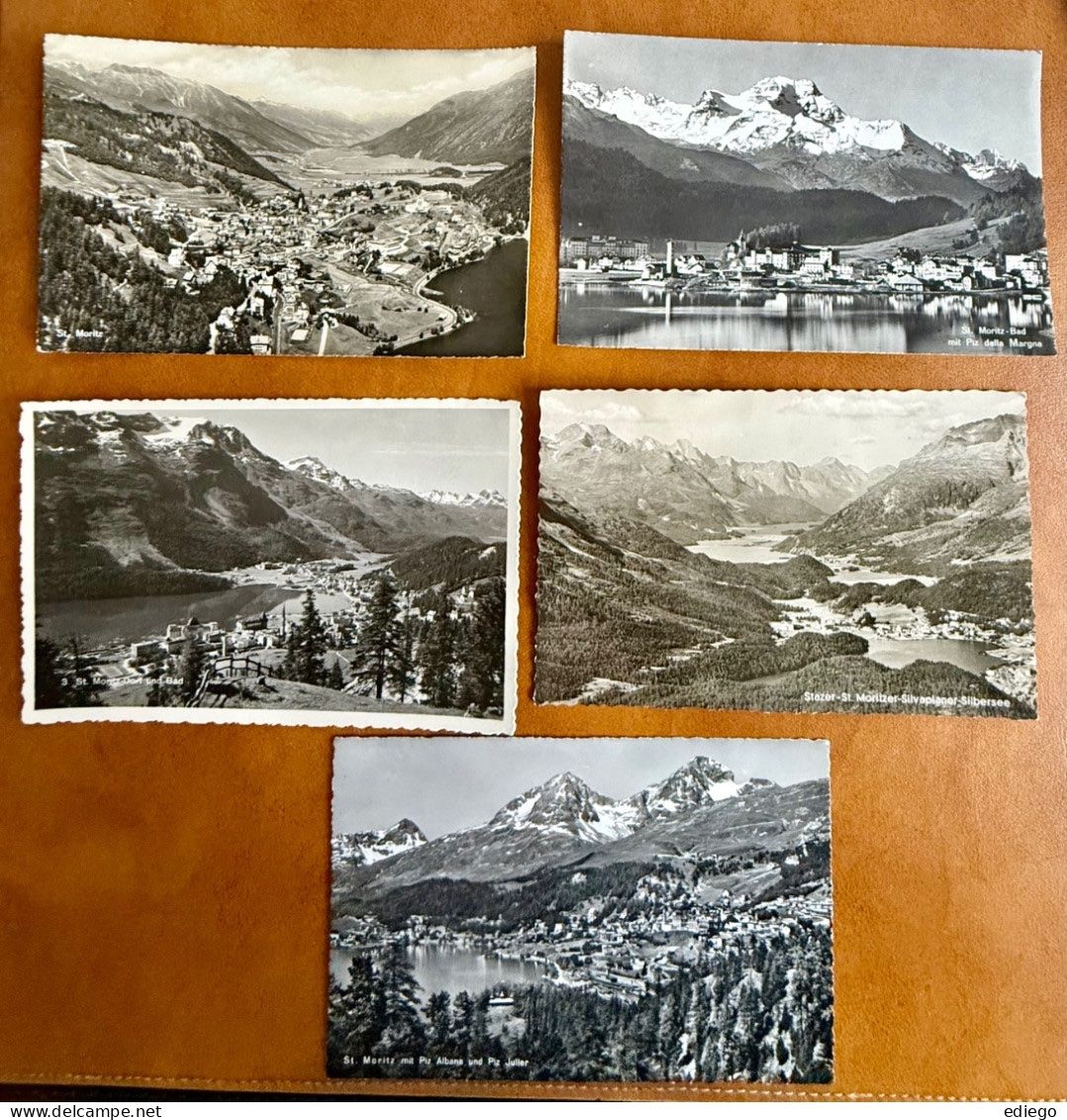 Ansichtskarten: 10X AK: ST. MORITZ – Gebraucht aus Lutry von Ediego 1