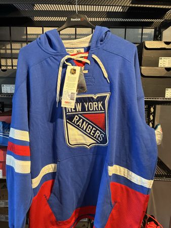 CCM New York Rangers Hockey Pullover Hoodie XL blau