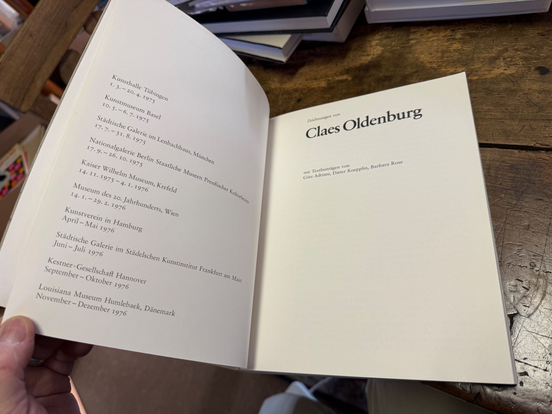 Livres: Claes OLDENBURG – D'occasion à Bern par Jwpm66 1