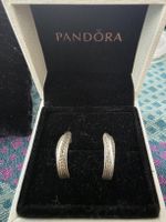 Pandora Creolen Silber mit Zirkonia guter Zustand