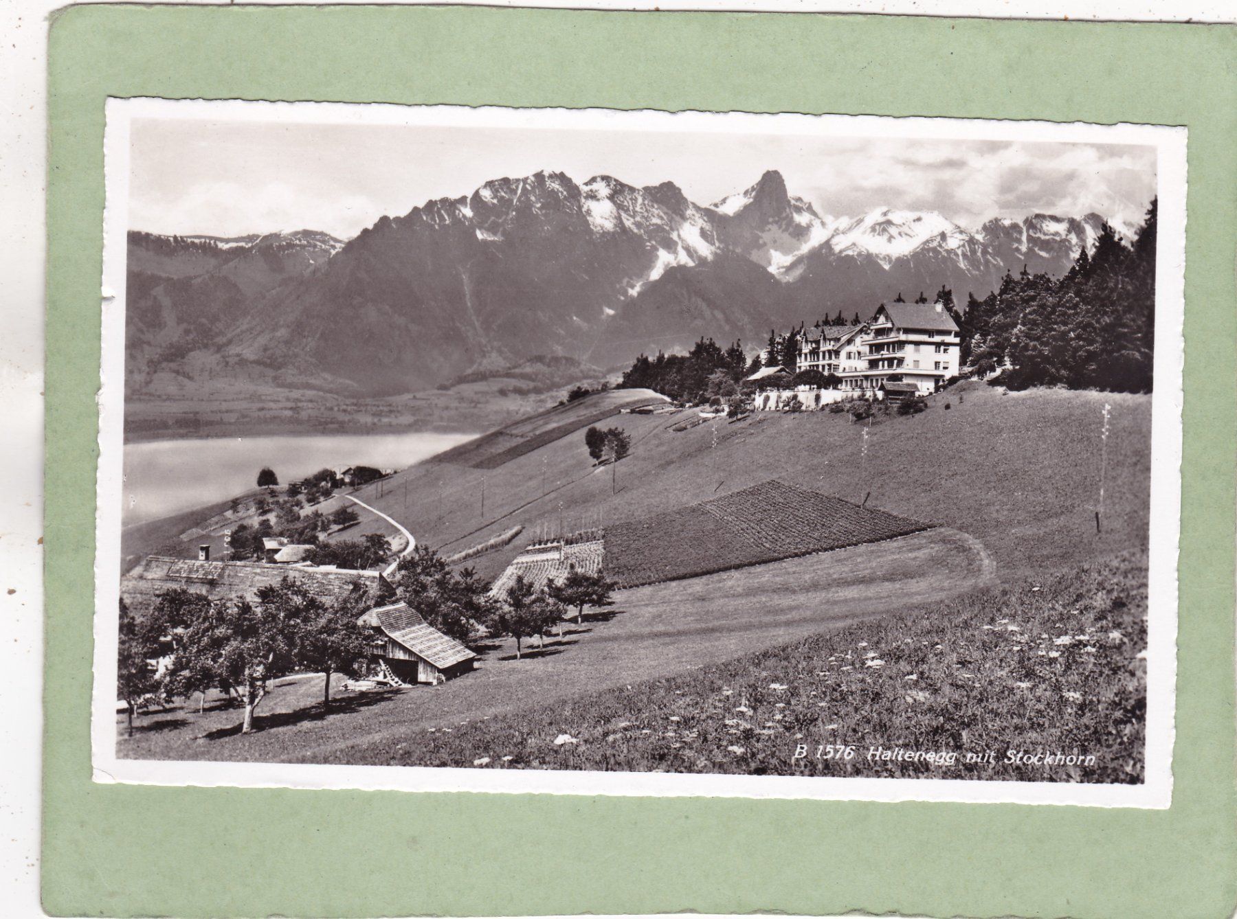 Cartoline postali: Haltenegg mit Stockhorn 1954 – Usato da Herisau venduto da Lisegrat2008