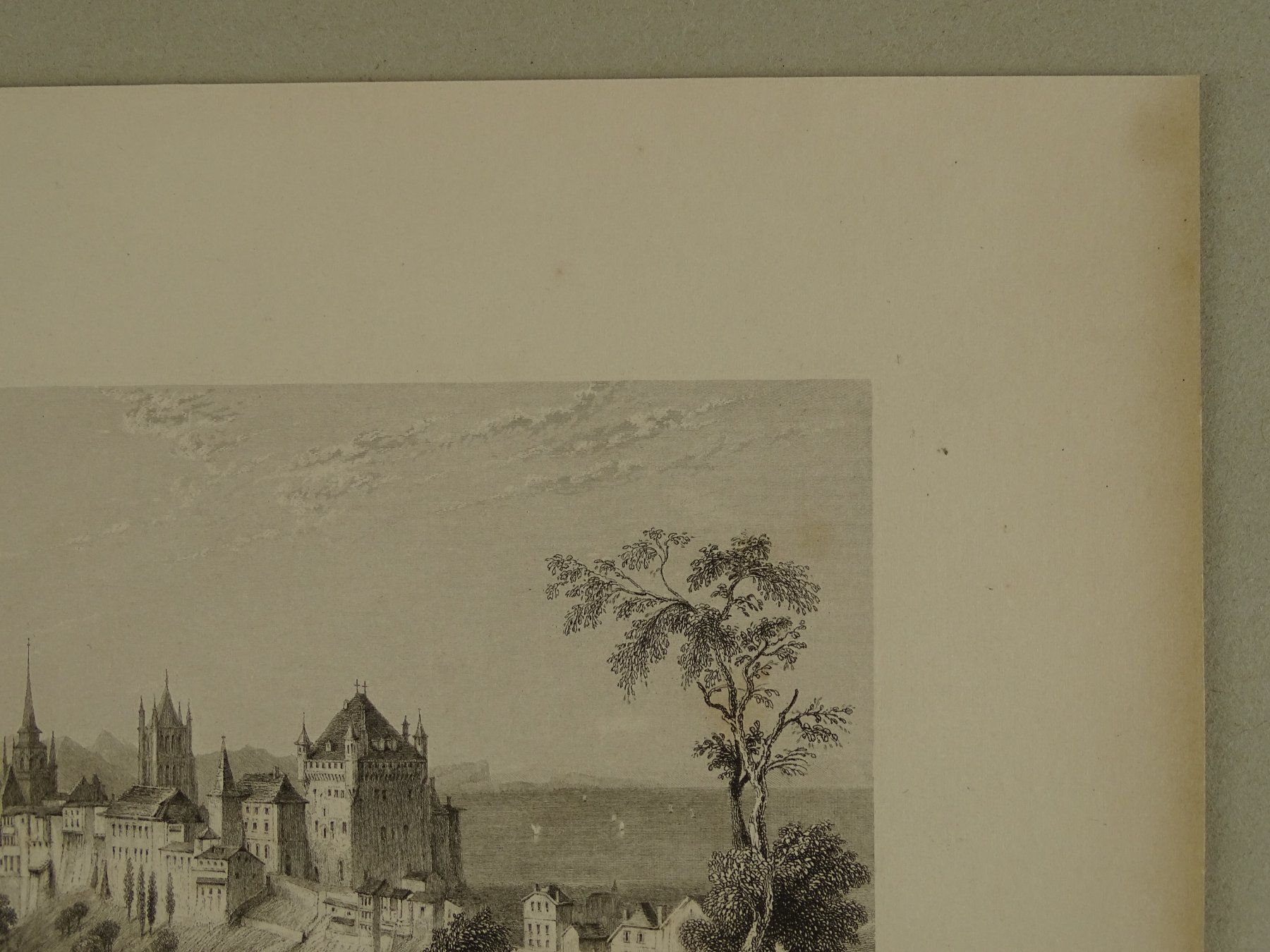 Incisioni: LAUSANNE, STAHLSTICH NACH BARTLETT 1836 – Usato da Grüningen venduto da Kartensammler 4