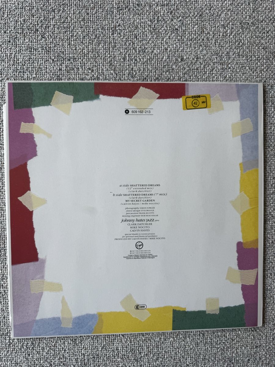 Vinyles: Johnny Bates Jazz - Shattered Dreams - 12" Maxi - 80s – D'occasion à Rorbas par BlackstarRecords 1