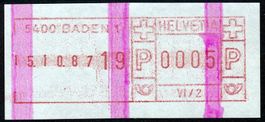 SFS 7AIII VI/2 mit Endstreifen ** postfrisch