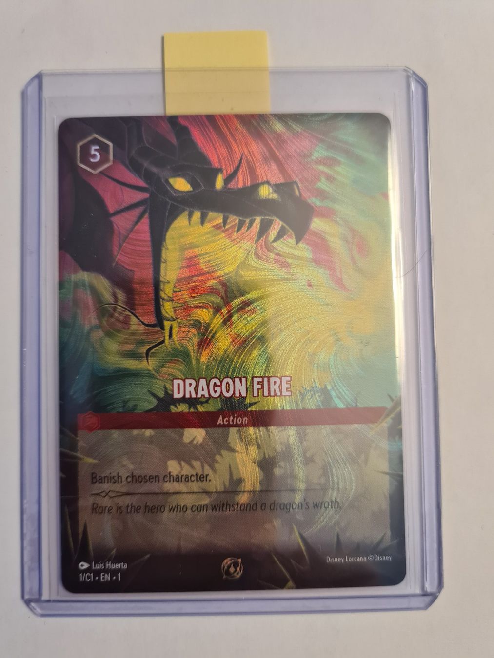 Disney Carte collezionabili: Lorcana, Dragon Fire, 1/C1-EN-1 – Nuovo (secondo la descrizione) da Sachseln venduto da JensHo 1