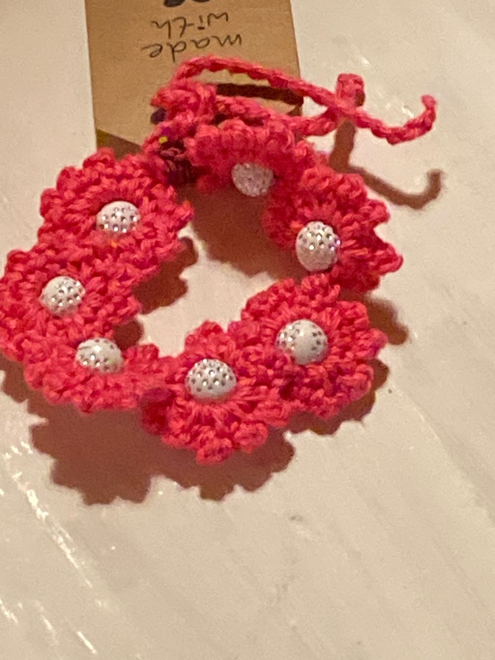 Armbänder & -reifen: ARMKETTE ,HANDGEMACHT PINK – Neu und originalverpackt aus Meienried von ManuelaBoutique 3