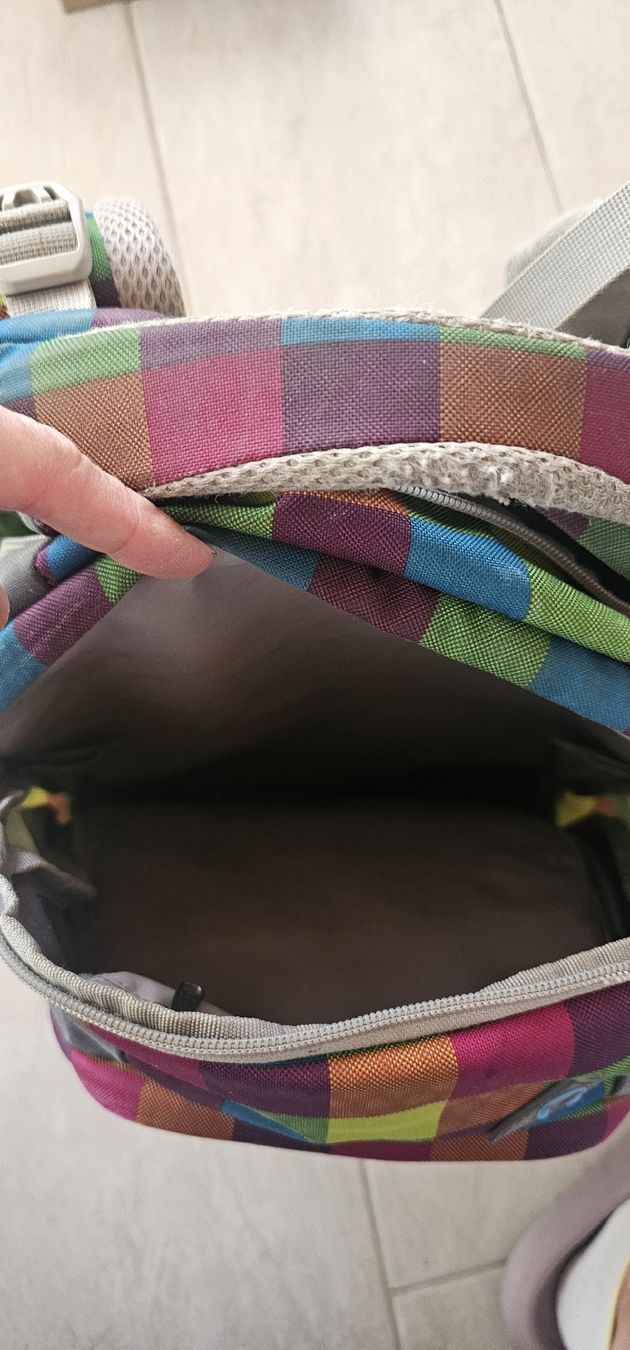 Satch Zaini: Schulrucksack Satch kariert bunt – Usato da Riva San Vitale venduto da Pollo01 4
