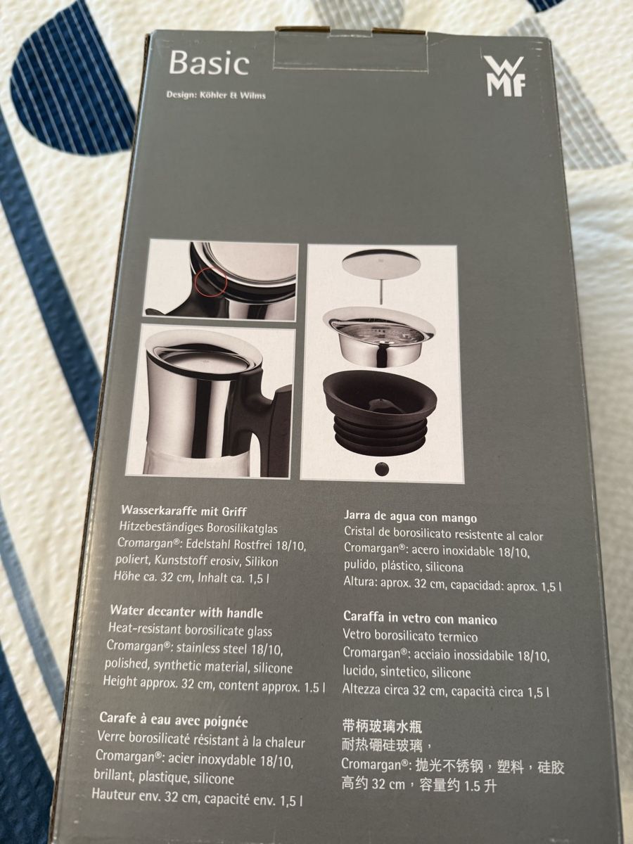 WMF Caraffe: NEU***WMF WASSERKARAFFE mit GRIFF*** – Nuovo e nell'imballaggio originale da Zürich venduto da Ceca52 2