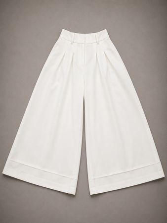 Pantalon Large / Palazzo Blanc - Made in Italy (Neuf)