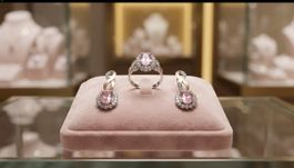 925 Silber Schmuckset mit Goldelementen