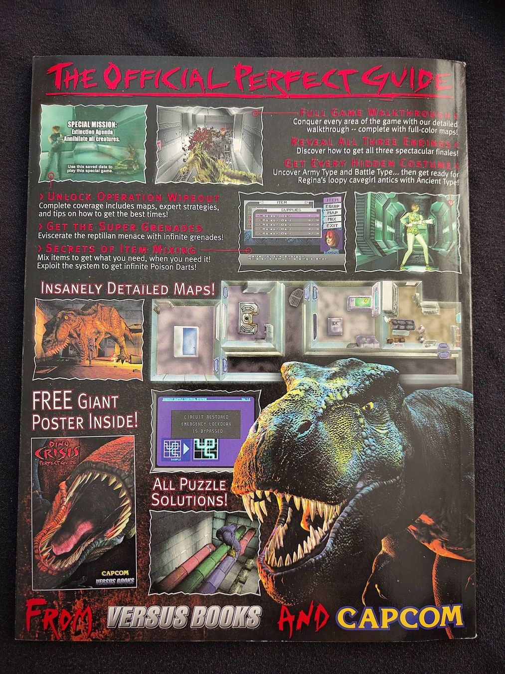 Giochi: Official Dino Crisis Perfect Guide Playstation 1 – Usato da Schachen LU venduto da retrogamer 1