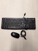 Logitech Tastatur und HP Maus schwarz USB gebraucht!