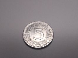5 schilling 1952 alu top xf