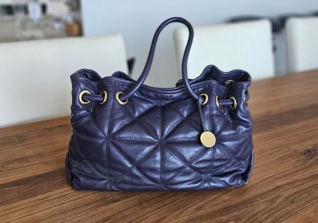 Wunderschöne Furla Tote Bag, violett/plaume, neuwertig
