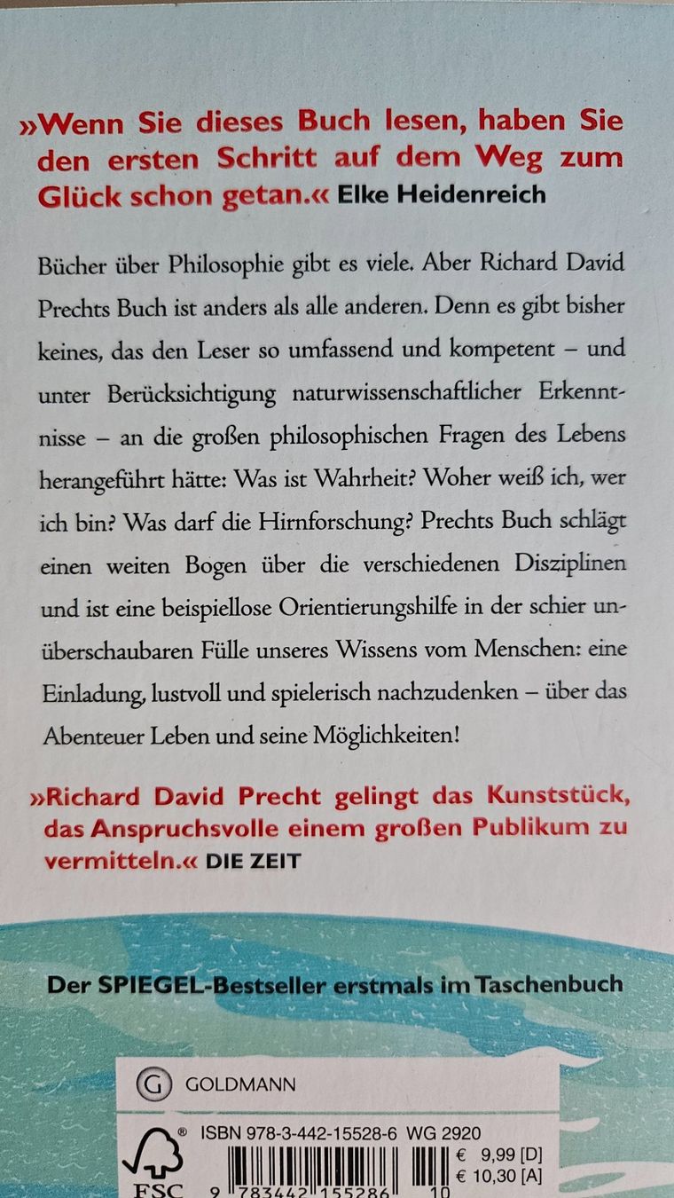 Libri: Richard David Precht: Wer bin ich? – Usato da Basel venduto da True_Hofer_Store 1