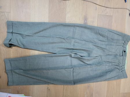 Hose grau ca Gr 44 Viscose/Leinen