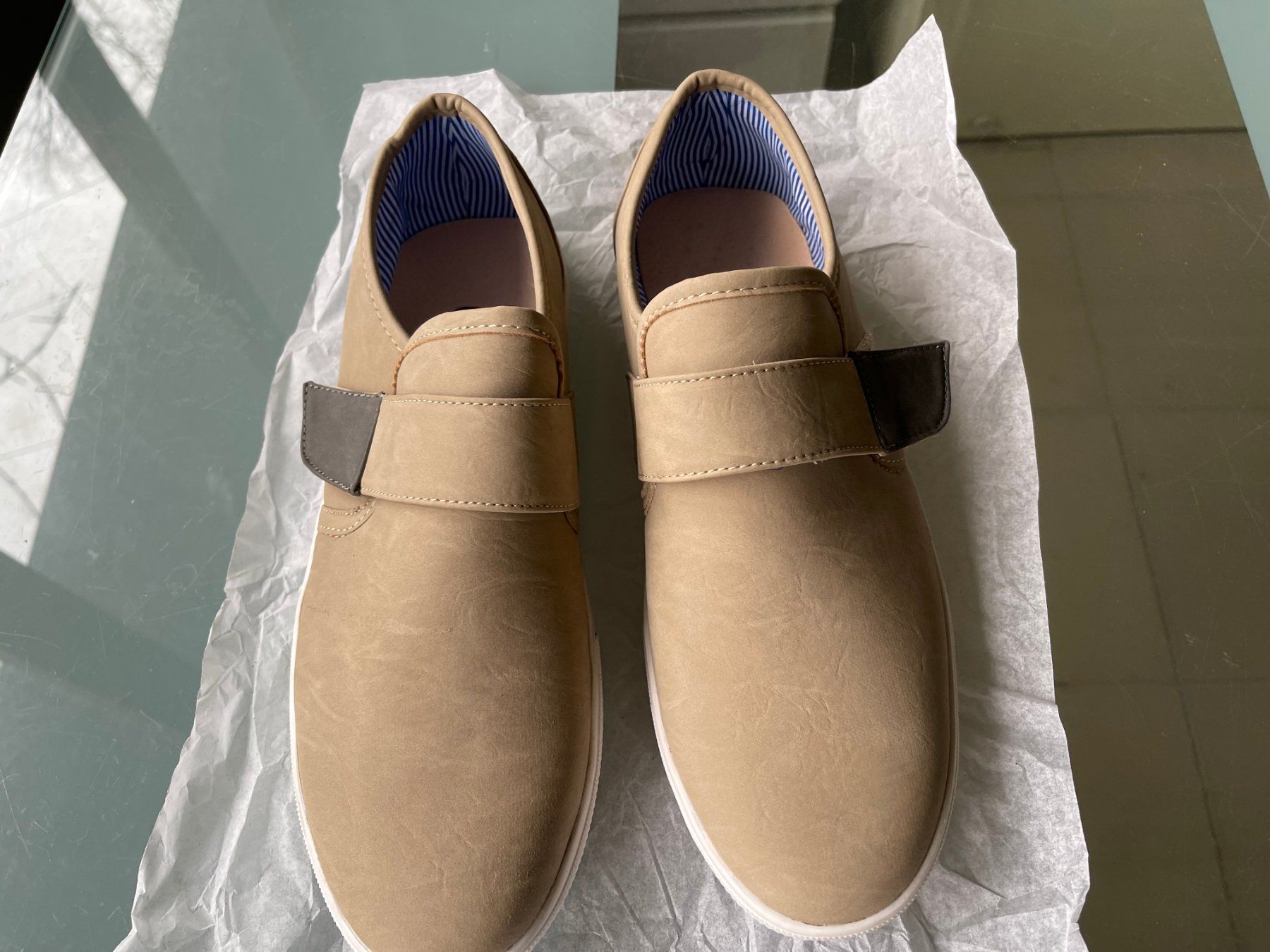 Scarpe da uomo: Halbschuhe Neu 42 Farbe Khaki – Nuovo e nell'imballaggio originale da Arisdorf venduto da comestibles