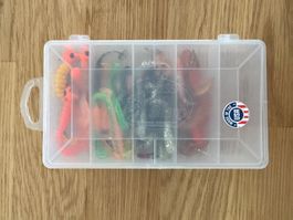 Diverse Gummifische für Egli