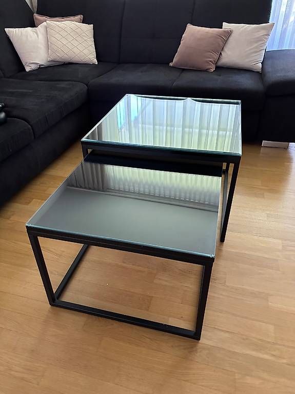 Tische: Couchtisch/Salontisch 2er Set Schwarz Eckig – Gebraucht aus Frauenfeld von ser_79zk