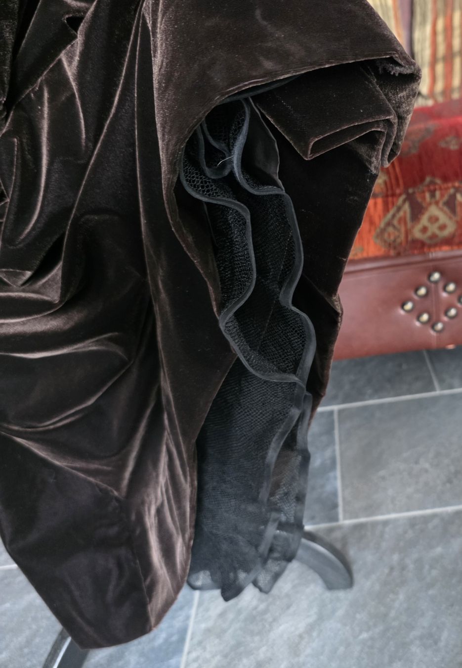 Robes: Wunderschöne Samtkleid, Gr. 36, mit Ziergürtel - Festlich! – Neuf (Voir description) à Rheinsulz par Gilea 5