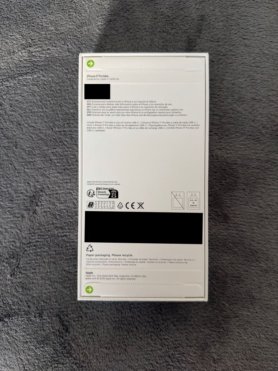 Apple Telefoni cellulari / Smartphones: Iphone 17 Pro Max 256GB NEU Silver – Nuovo e nell'imballaggio originale da Basel venduto da mar_jxt2 1