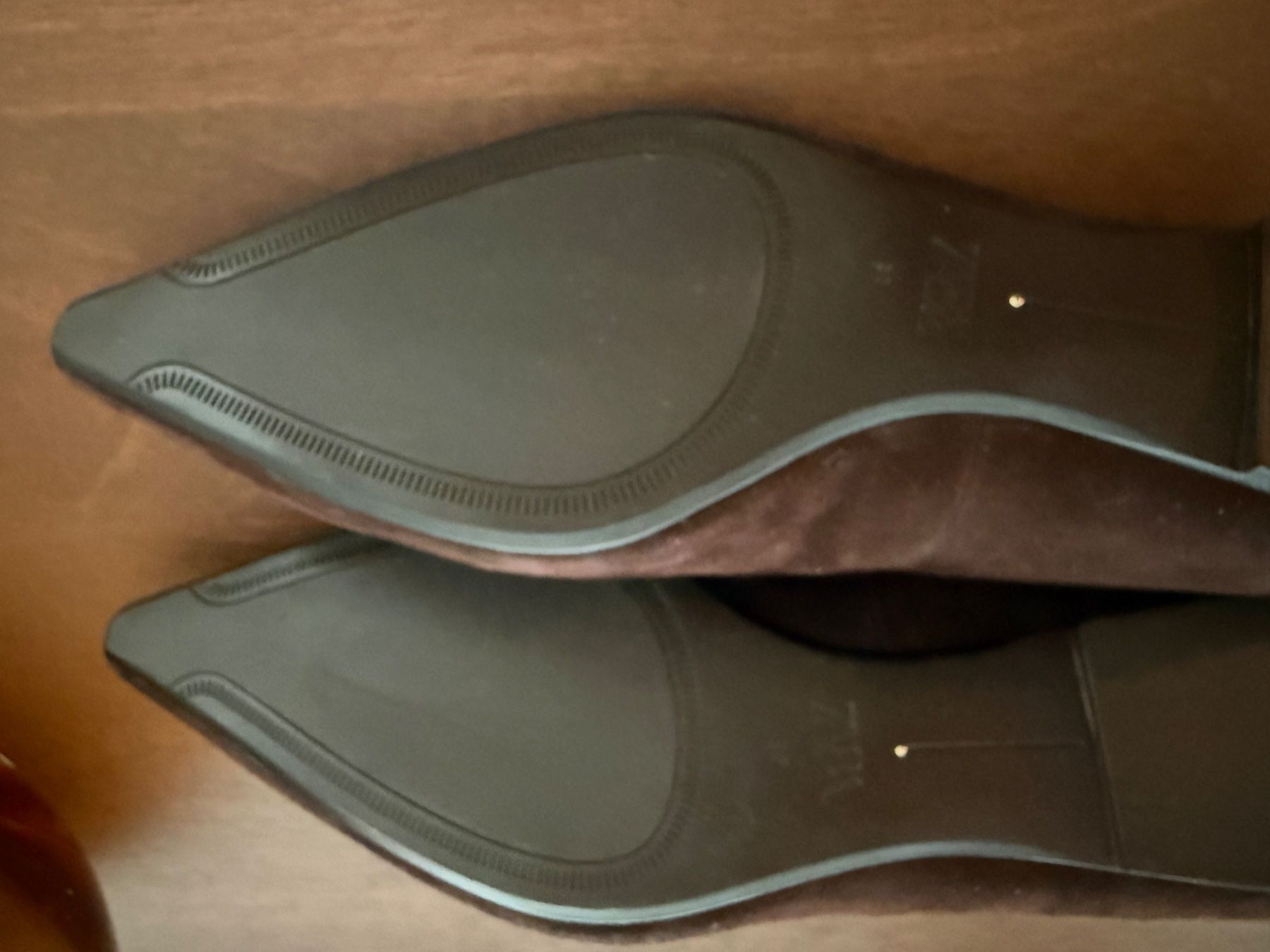 Zara Scarpe da donna: Eleganter Wildlederballerina – Nuovo (secondo la descrizione) da Gockhausen venduto da Timiboy4 3