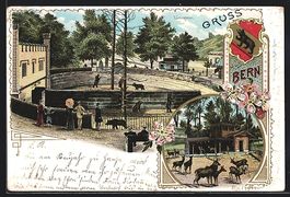 Litho Bern, Am Bärengraben, Blick in de