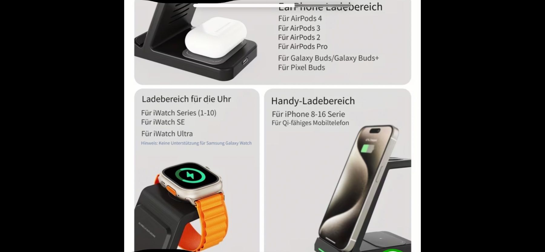 Apple Caricabatterie: Neue Handy ect  Ladestation – Nuovo (secondo la descrizione) da Allschwil venduto da selake990673 5