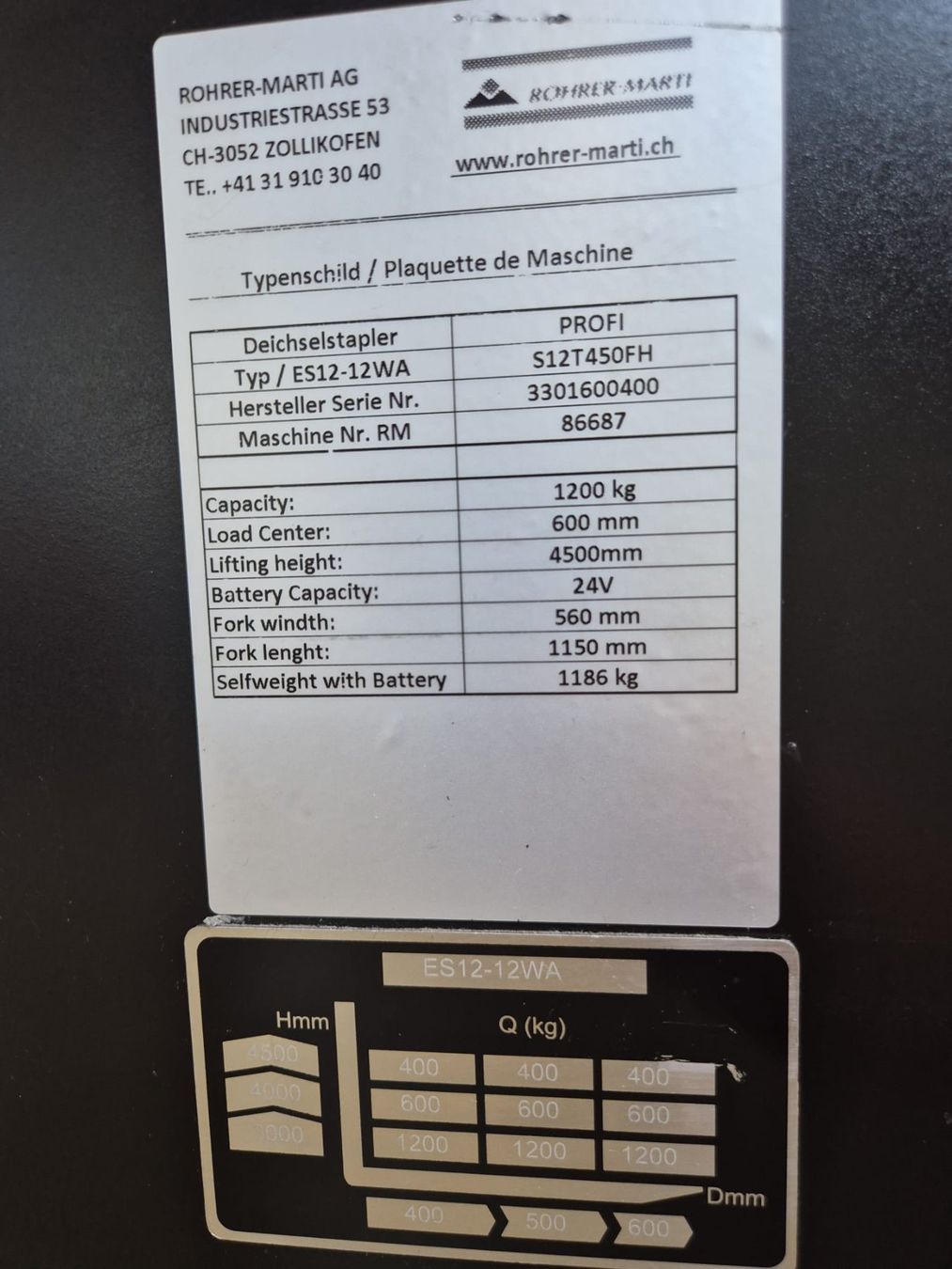 Carrelli elevatori e a forche: Profi S12T450FH – Usato da Flums venduto da BartholetFlumsAG 5