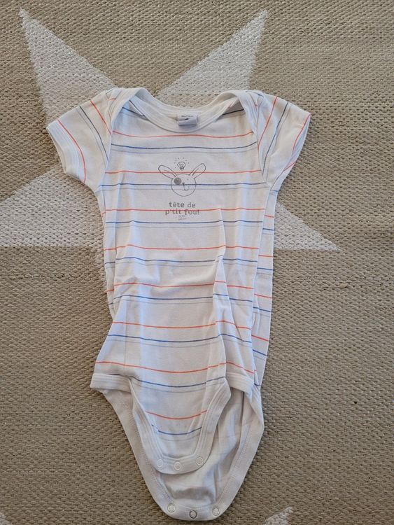 Petit Bateau Baby-Body Für Mädchen - Kurzarm, 100% Baumwolle Mit Druckknopf-Verschluss