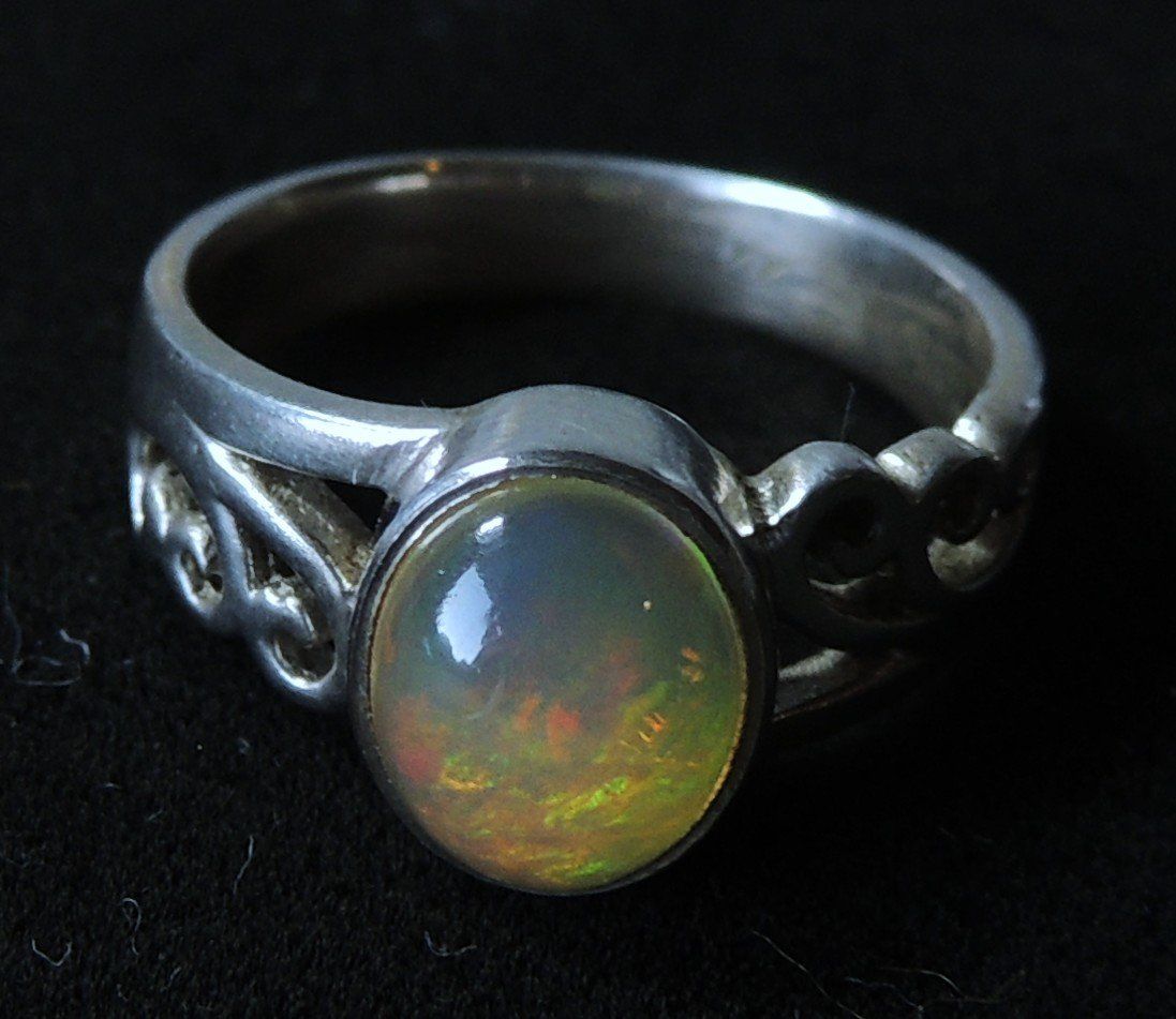 Anelli: Opal Silber 925 Fingerring Gr. 54 – Usato da Waldenburg venduto da schaller707 7
