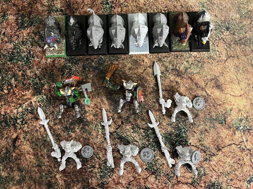 GAMES WORKSHOP WARHAMMER Fantasy 2 squigs et 1 clubber armée orc et goblin EUR 84,68 - FR