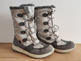 Superfit Winterstiefel Gr. 36, Silber Grau, Top Zustand!