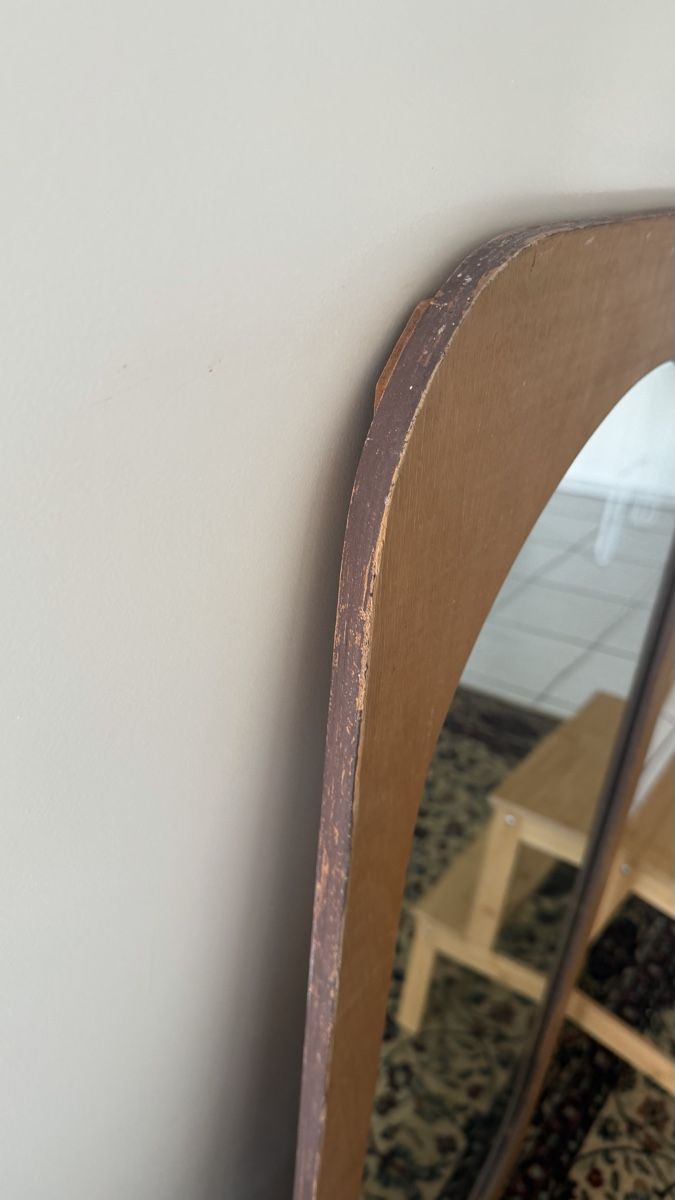Specchi: Mid century Wood Frame Mirror Vintage – Usato da Meilen venduto da KatKatHar 1