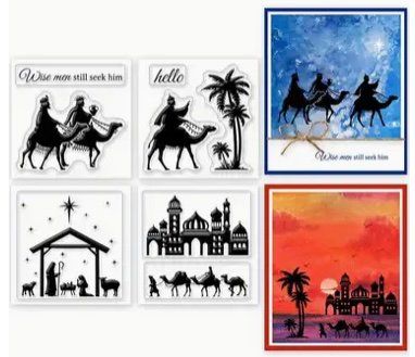 Timbri: Silikonstempel Weihnachten 4er – Nuovo e nell'imballaggio originale da Kaltbrunn venduto da schere-stein-papier