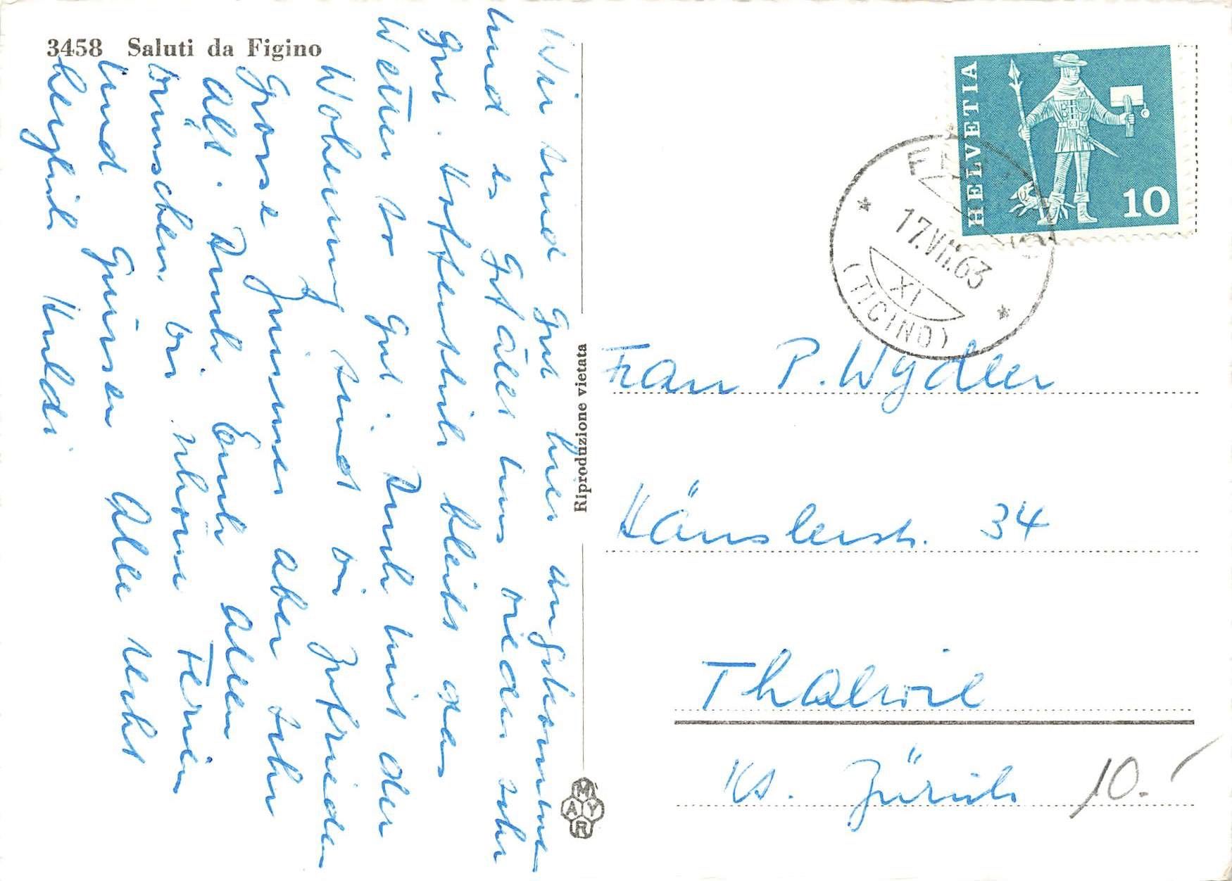 Cartoline postali: Figino  TI G – Usato da Biasca venduto da Blenio71 1