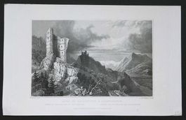 Liechtenstein Haldenstein Stahlstich  von Tombleson