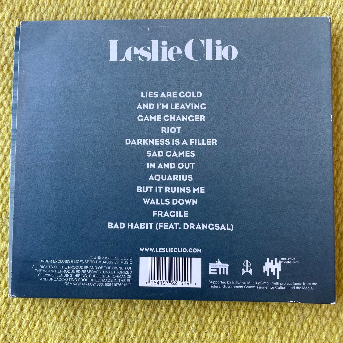 CD: LESLIE CLIO-PURPLE (DIGIPACK) – Usato da Rorschacherberg venduto da CD-Roli 1