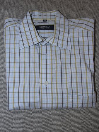 Hemden SEIDENSTICKER Classic hellblau kariert Groesse 39