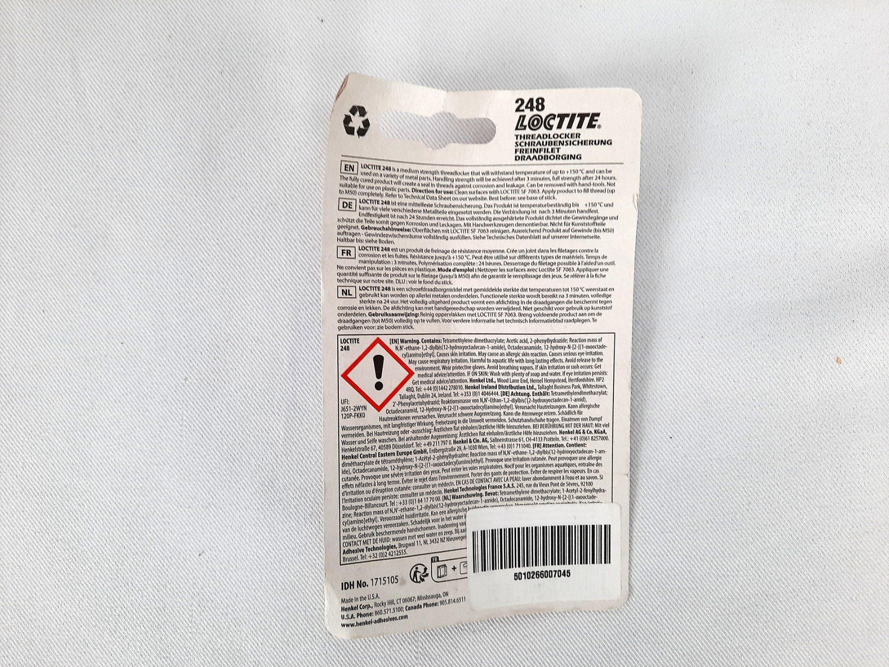 Loctite Tutti gli attrezzi: LOCTITE-248-9g – Nuovo (secondo la descrizione) da Beinwil am See venduto da Restwert_Beinwil 2